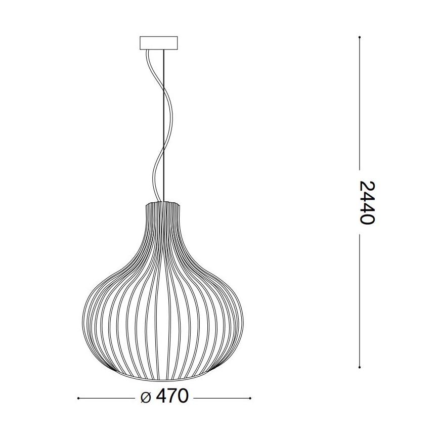 Ideal Lux - Lühter ONION 1xE27/60W/230V d. 47 cm