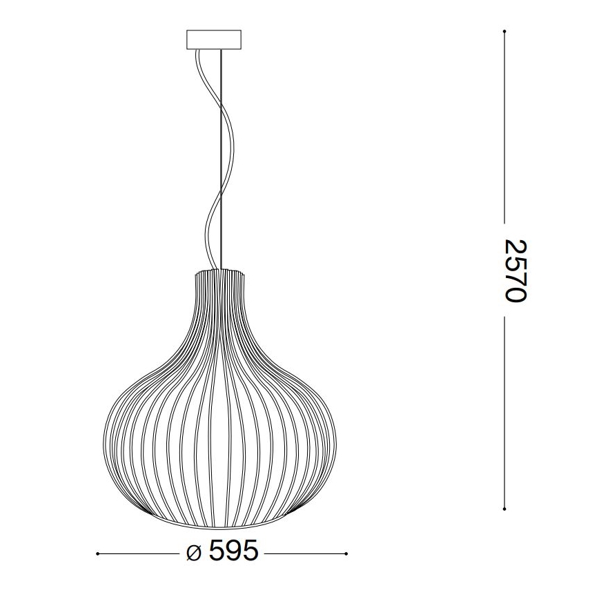 Ideal Lux - Lühter ONION 1xE27/60W/230V d. 59,5 cm