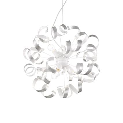Ideal Lux - Lühter VORTEX 6xE14/40W/230V d. 53 cm hõbedane/paatina