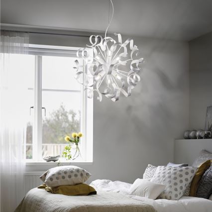 Ideal Lux - Lühter VORTEX 6xE14/40W/230V d. 53 cm hõbedane/paatina