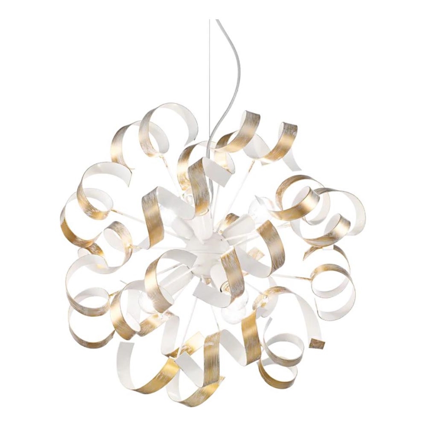 Ideal Lux - Lühter VORTEX 6xE14/40W/230V d. 53 cm kuldne/paatina