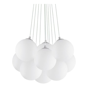 Ideal Lux - MAPA ripplühter kaabliga 11xE14/40W/230V, läbimõõt 58 cm, valge
