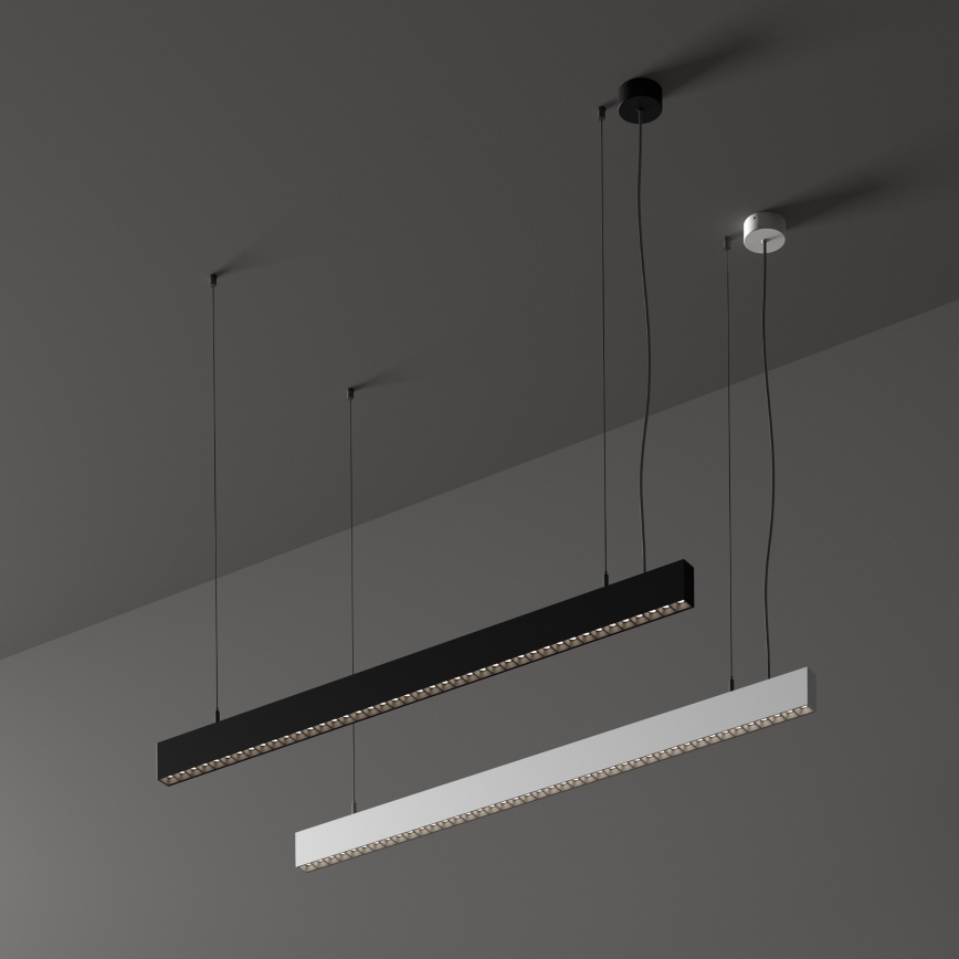 Ideal Lux - OFFICE rippvalgusti riputuskaablil LED/30W/230V 4000K CRI 90 must