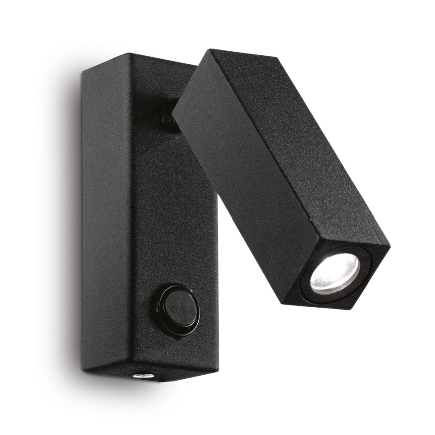 Ideal Lux - PAGE LED seinapunktvalgusti LED/3W/230V CRI 90 must