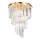 Ideal Lux - Pinnale kinnitatav kristall-lühter CARLTON 12xE14/40W/230V d. 50 cm kuldne