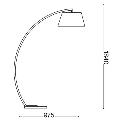 Ideal Lux - Põrandalamp 1xE27/60W/230V