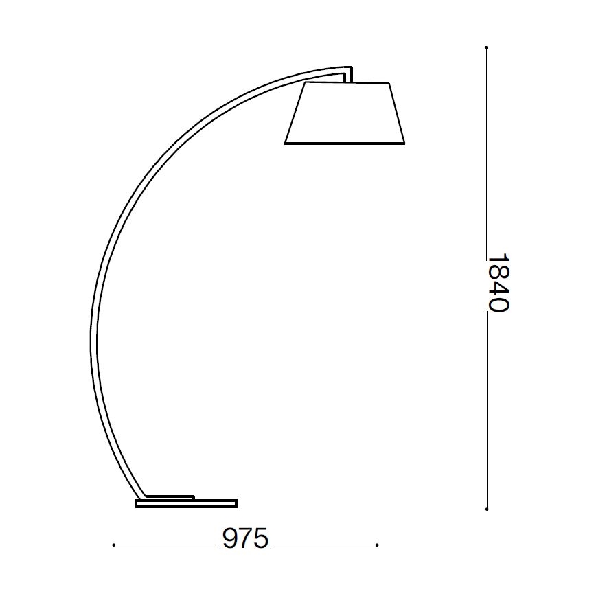 Ideal Lux - Põrandalamp 1xE27/60W/230V