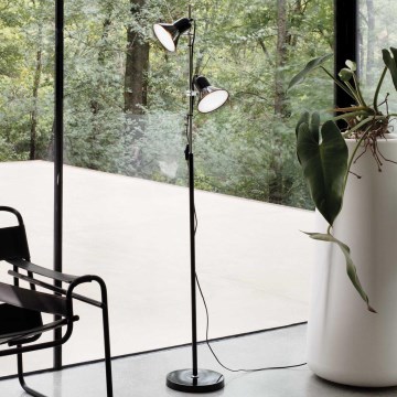 Ideal Lux - põrandalamp, 2xE27/60W/230V, must