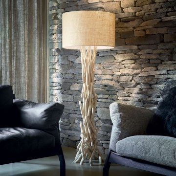 Ideal Lux - Põrandalamp DRIFTWOOD 1xE27/60W/230V guajaav