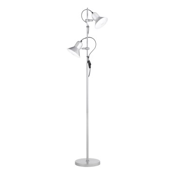 Ideal Lux - põrandalamp POLLY 2xE27/60W/230V, hõbedane