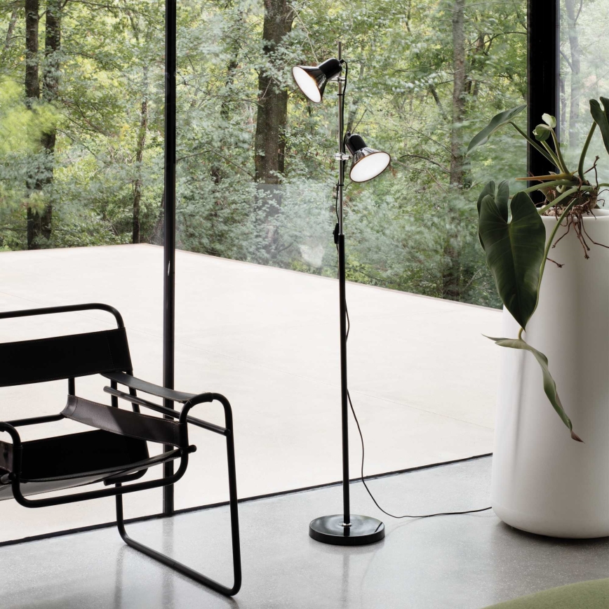 Ideal Lux - põrandalamp POLLY 2xE27/60W/230V must