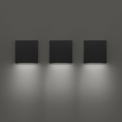 Ideal Lux - POST-IT LED välisseinavalgusti, LED/3W/12V, CRI 90, must