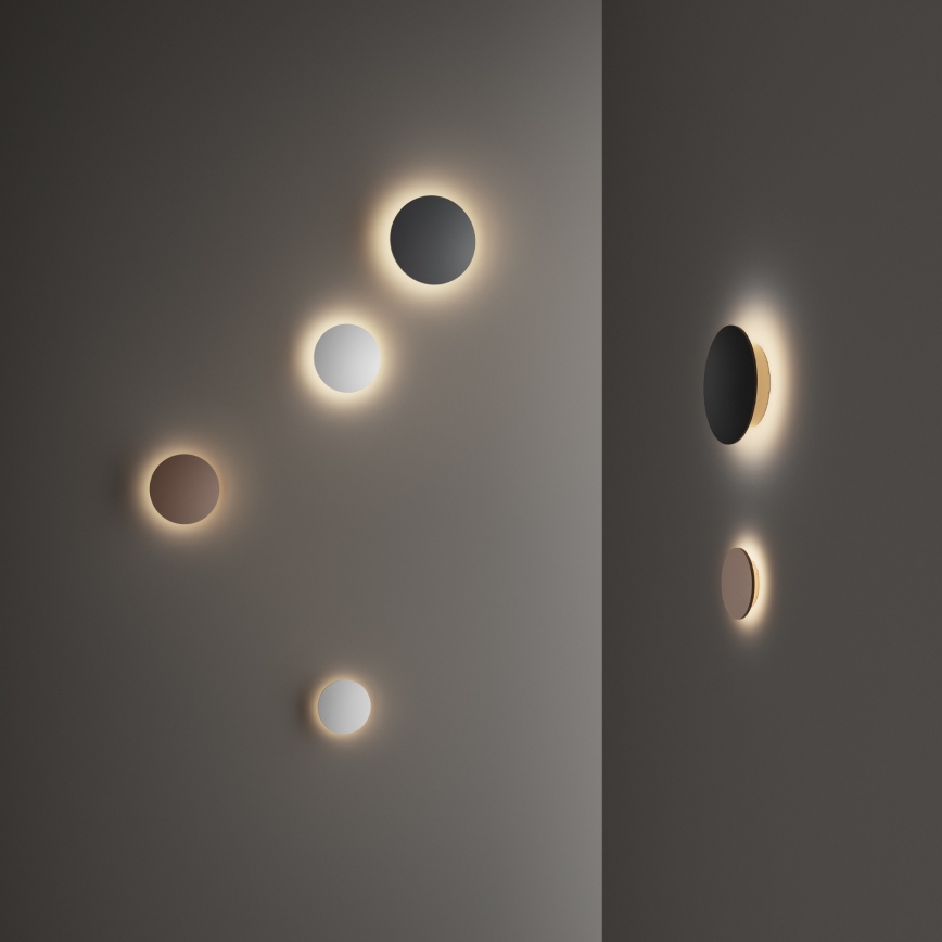 Ideal Lux - LED välisseinale kinnitatav seinavalgusti PUNTO LED/12W/230V CRI 90 läbimõõt 24 cm IP54 pruun