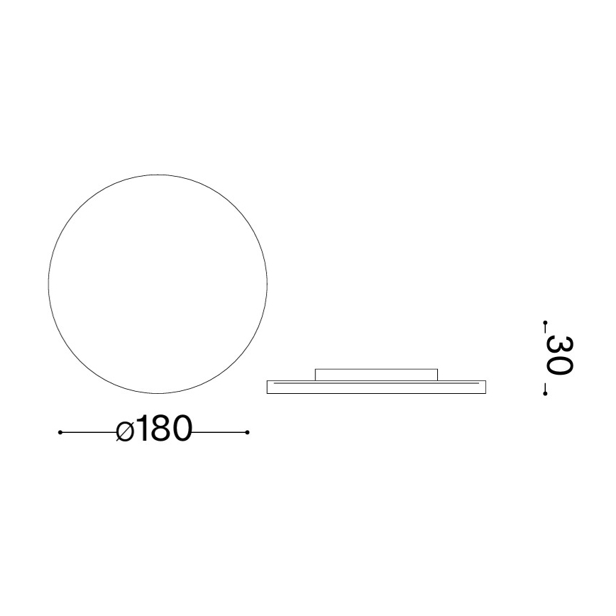 Ideal Lux - LED välisseinavalgusti PUNTO LED/9W/230V CRI 90 läbimõõt 18 cm IP54 pruun