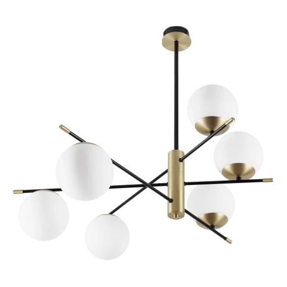 Ideal Lux - Ripplühter GOURMET 6xE14/28W/230V d. 100 cm kuldne