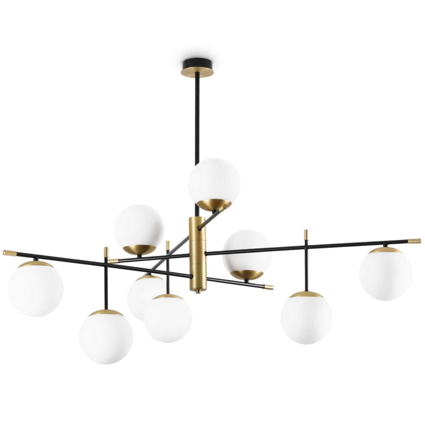 Ideal Lux - Ripplühter GOURMET 9xE14/28W/230V d. 131,5 cm kuldne