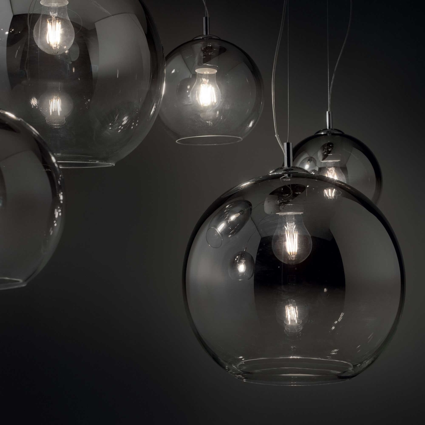 Ideal Lux - Ripplühter kaabliga NEMO PLUS 5xE27/42W/230V läikiv kroom/suitsuhall