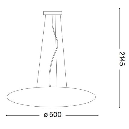 Ideal Lux - Ripplühter kaabliga SMARTIES 3xE27/42W/230V 50 cm valge