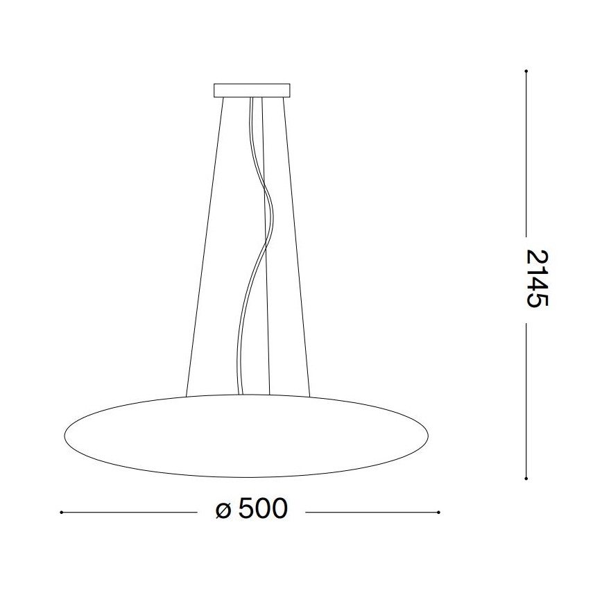 Ideal Lux - Ripplühter kaabliga SMARTIES 3xE27/42W/230V 50 cm valge