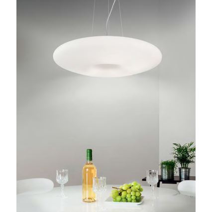 Ideal Lux - Ripplühter kaablil GLORY 3xE27/60W/230V, läbimõõt 50 cm, valge