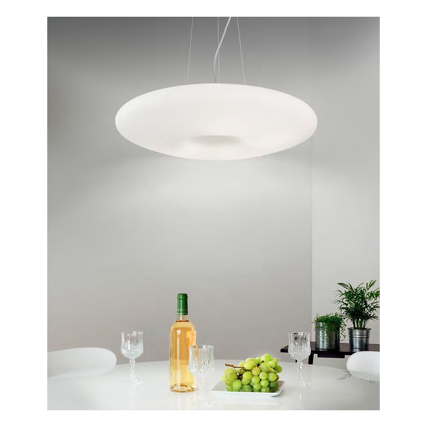 Ideal Lux - Ripplühter kaablil GLORY 3xE27/60W/230V, läbimõõt 50 cm, valge