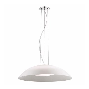 Ideal Lux - Rippvalgusti juhtmega 3xE27/60W/230V läbimõõt 64 cm valge