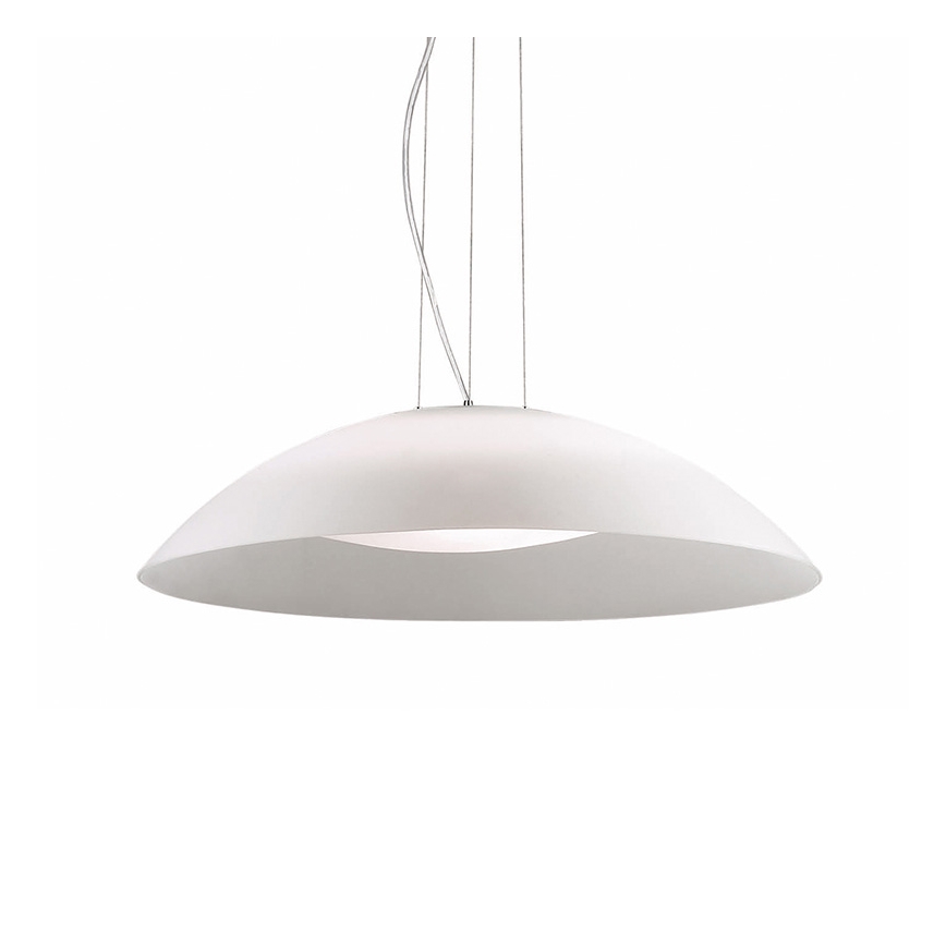 Ideal Lux - Rippvalgusti juhtmega 3xE27/60W/230V läbimõõt 64 cm valge