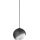 Ideal Lux - Rippvalgusti kaabliga BLOOM 1xE27/42W/230V läbimõõt 17 cm must