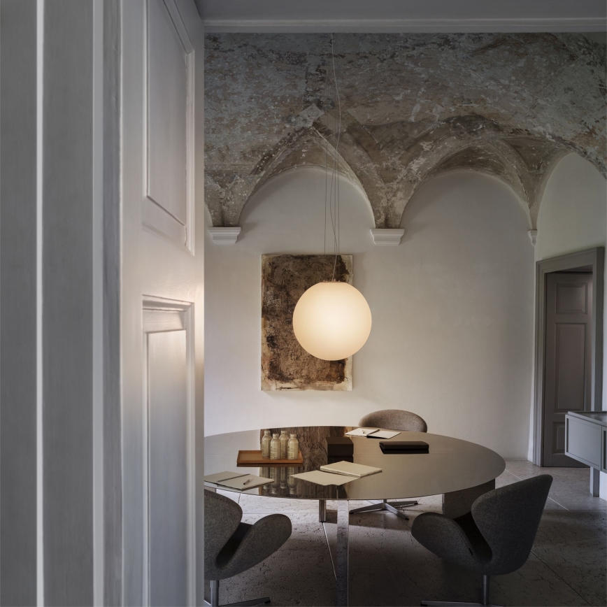 Ideal Lux - rippvalgusti kaabliga MAPA 1xE27/42W/230V Ø 50 cm valge