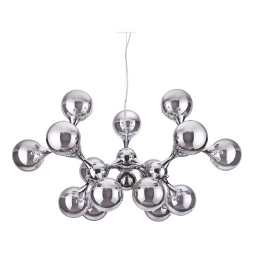 Ideal Lux - rippvalgusti kaablil NODI 15xE14/28W/230V läbimõõt 105 cm läikiv kroom