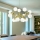 Ideal Lux - Rippvalgusti NODI 15xE14/28W/230V, läbimõõt 105 cm, messing/valge