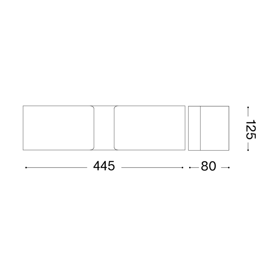 Ideal Lux - Seinavalgusti 2xE27/60W/230V