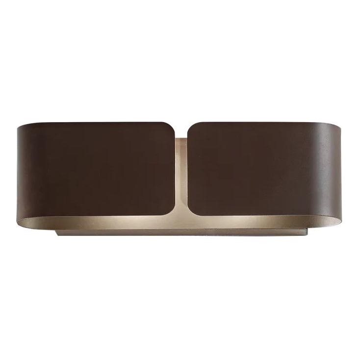 Ideal Lux - Seinavalgusti CLIP 2xE27/60W/230V pruun