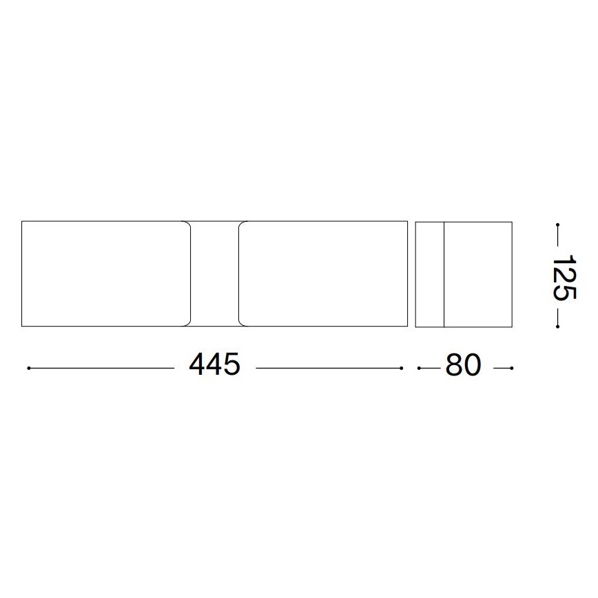 Ideal Lux - Seinavalgusti CLIP 2xE27/60W/230V pruun