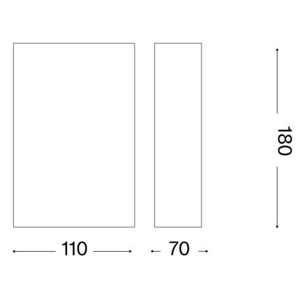 Ideal Lux - Seinavalgusti FLASH 1xG9/40W/230V valge