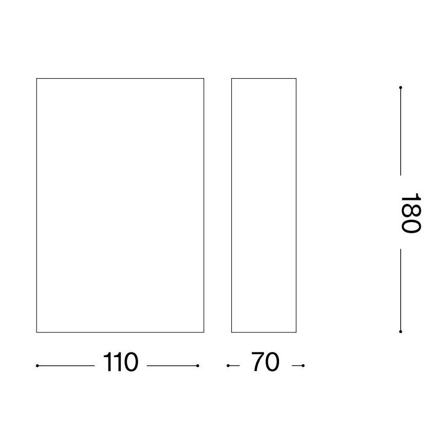 Ideal Lux - Seinavalgusti FLASH 1xG9/40W/230V valge