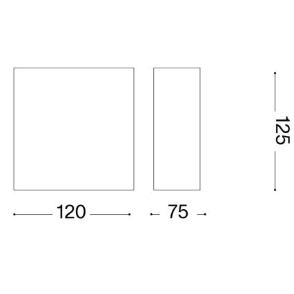 Ideal Lux - Seinavalgusti FLASH GESSO 1xG9/40W/230V valge