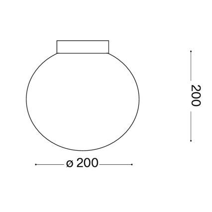 Ideal Lux - Seinavalgusti MAPA 1xE27/42W/230V, läbimõõt 20 cm, valge