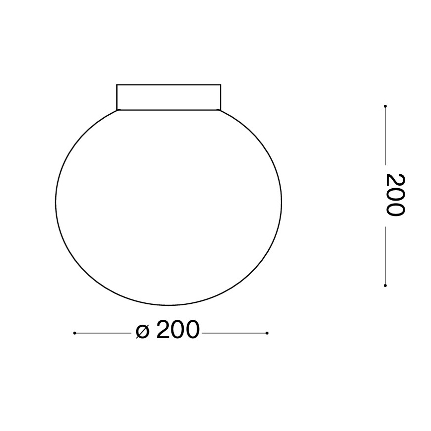 Ideal Lux - Seinavalgusti MAPA 1xE27/42W/230V, läbimõõt 20 cm, valge