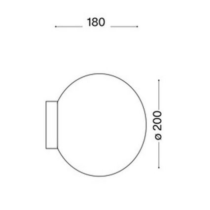 Ideal Lux - Seinavalgusti MAPA 1xE27/60W/230V