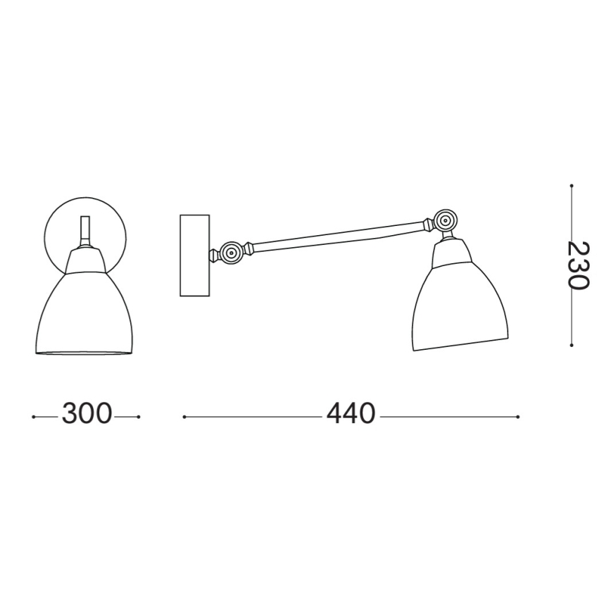 Ideal Lux - Seinavalgusti NEWTON 1xE27/42W/230V läikiv kroom