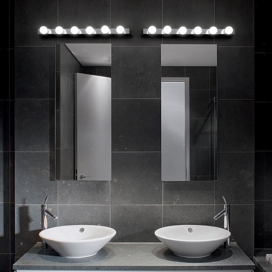 Ideal Lux - Seinavalgusti PRIVE 6xE14/40W/230V läikiv kroom
