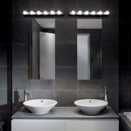 Ideal Lux - Seinavalgusti PRIVE 8xE14/40W/230V läikiv kroom