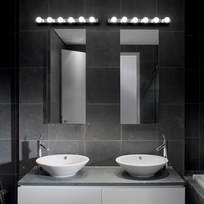 Ideal Lux - Seinavalgusti PRIVE 8xE14/40W/230V läikiv kroom