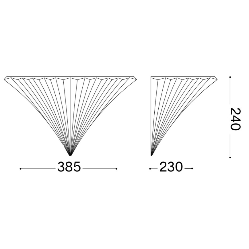 Ideal Lux - Seinavalgusti SANTA 1xE14/40W/230V kuldne