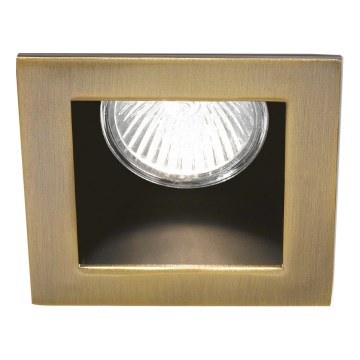 Ideal Lux - Sisseehitatav laevalgusti FUNKY 1xGU10/50W/230V 9x9 cm messing