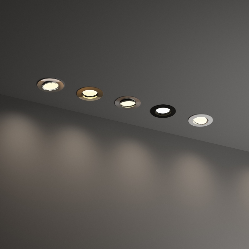 Ideal Lux - Sisseehitatav laevalgusti SWING 1xGU10/28W/230V, läbimõõt 8,2 cm, messingviimistlus