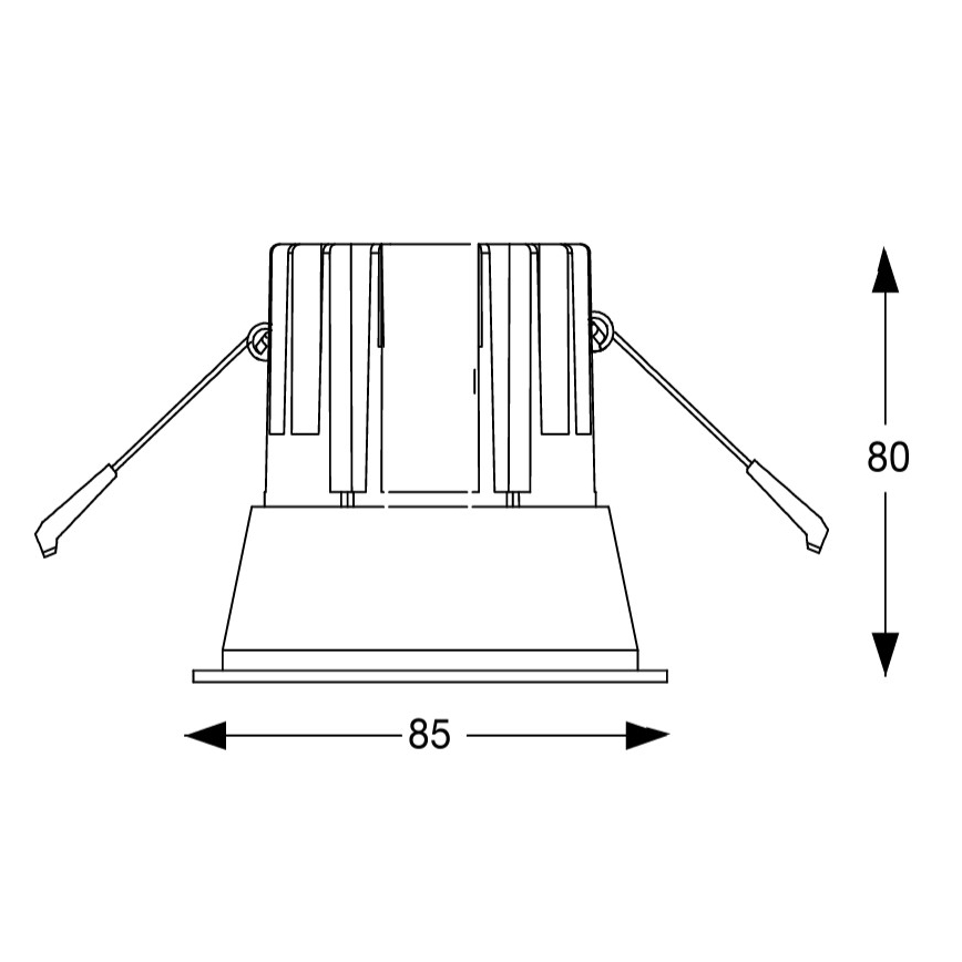 Ideal Lux - GAME TRIM süvistatav laevalgusti LED/11W/230V 4000K CRI 90 läbimõõt 8,5 cm IP40 valge