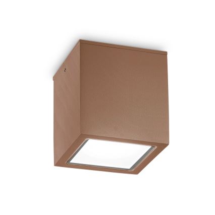 Ideal Lux - suunav välisvalgusti TECHO 1xGU10/20W/230V 9x9 cm IP54 pruun