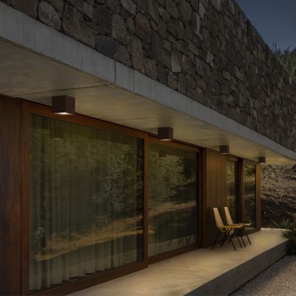 Ideal Lux - suunav välisvalgusti TECHO 1xGU10/20W/230V 9x9 cm IP54 pruun